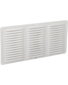 Air Vent 16 In. x 8 In. White Aluminum Under Eave Vent