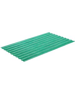 Sequentia WeatherGlaze 26 In. x 12 Ft. Green Round 1-Sided Fiberglass Corrugated Panels