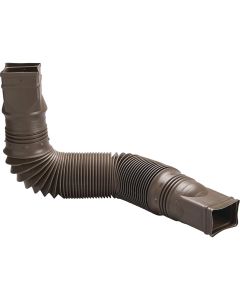 Amerimax Flex-A-Spout Brown Vinyl Downspout Extension