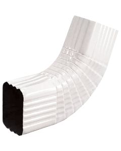 Spectra Metals 2 x 3 In. Aluminum White Side Downspout Elbow