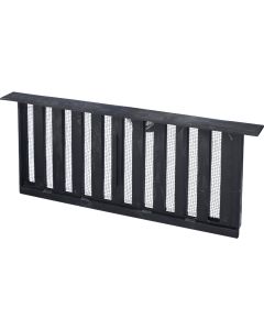 AirVent PMS-1 8 In. x 16 In. Black Manual Sliding Foundation Vent with Lintel