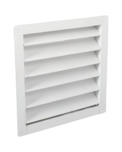 Air Vent 12" x 12" Square White Gable Attic Vent