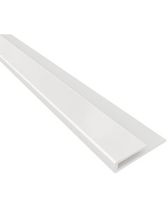 ACP Bath & Kitchen 1/8 In. x 8 Ft. White PVC End Cap Wall Paneling Molding