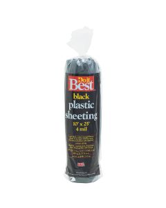 Do it Best 10 Ft. X 25 Ft. Black 4 Mil. Poly Film Sheeting