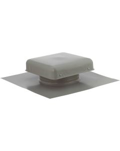 NorWesco 7-3/4" Galvanized Steel Grey Static Roof Mount Attic Vent