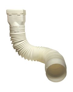 White Flex Downspout Extention