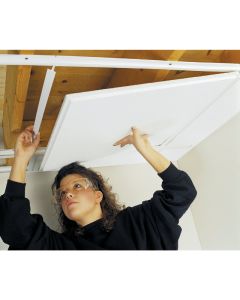 CeilingMax 8 Ft. x 1-1/2 In. White PVC Top Hanger