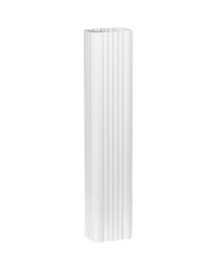 Spectra Metals 3 In. x 4 In. x 15 In. K-Style White Aluminum Downspout Extension