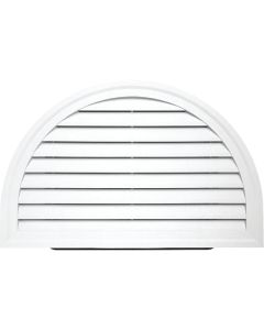 Ply Gem 34" x 22" Half Round White Gable Attic Vent