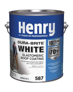 Henry Dura-Brite 1 Gal. White Acrylic Elastomeric Roof Coating