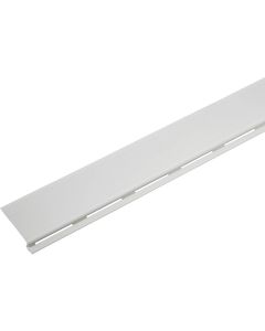 Amerimax 6-1/2 In. x 4 Ft. White PVC Gutter Cover