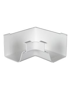 Amerimax 5 In. Traditional K-Style White Vinyl Gutter Inside Miter