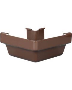 Amerimax 5 In. Traditional K-Style Brown Vinyl Gutter Outside Miter