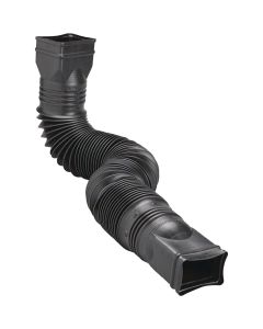 Amerimax Flex-A-Spout Black Vinyl Downspout Extension