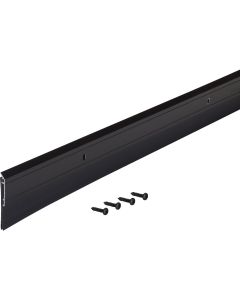 M-D 2 In. x 36 In. Matte Black Economy Aluminum & Vinyl Door Sweep