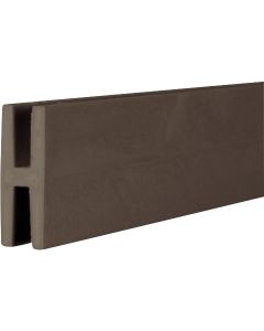 Deckorators 2-1/8 In W x 95-1/2 In L x 3/4 D Dark Brown Vinyl Panel H-Divider