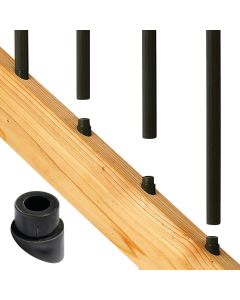 Deckorators Black Plastic Classic Stair Baluster Connector (20-Pack)