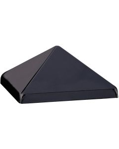 Deckorators 4 In. x 4 In. Metal Black Post Cap