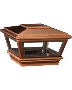 Deckorators Versacap 6 In. x 6 In. Copper Solar Post Cap