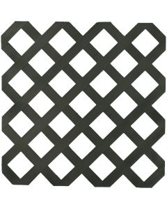 Deckorators 4 Ft. W x 8 Ft. L x 1/8 In. Thick Black Vinyl Lattice Panel