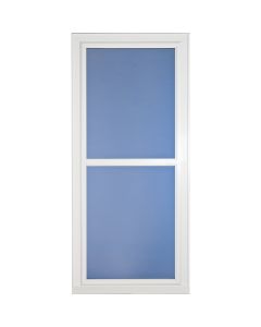 Larson Easy Vent 146 Series 32 In. W x 81 In. H x 1-7/8 In. Thick White Full View Aluminum Storm Door