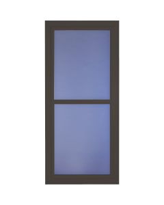 Larson Easy Vent 146 Series 36 In. W x 81 In. H x 1-7/8 In. Thick Brown Full View Aluminum Storm Door