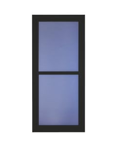 Larson Easy Vent 146 Series 36 In. W x 81 In. H x 1-7/8 In. Thick Black Full View Aluminum Storm Door