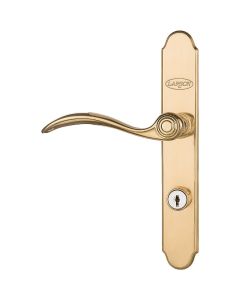 Larson QuickFit Brass Die-Cast Metal Locking Storm Door Curved Leverset