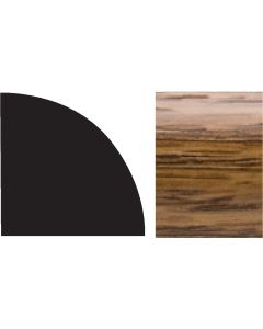 Royal 5/8 In. W. x 5/8 In. H. x 96 In. L. Highland Oak Colored PVC Interior Quarter Round Molding