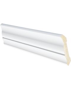 Inteplast Building Products 1/2 In. W. x 3-3/16 In. H. x 8 Ft. L. Crystal White Polystyrene Crown Molding