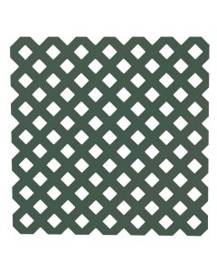 Deckorators 4 Ft. W x 8 Ft. L x 1/8 In. Thick Dark Green Vinyl Privacy Lattice Panel