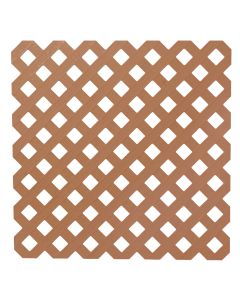 Deckorators 4 Ft. W x 8 Ft. L x 1/8 In. Thick Redwood Vinyl Privacy Lattice Panel