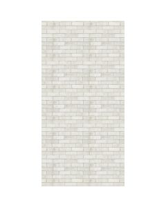 Global Product Sourcing 1/4 In. x 4 Ft. x 8 Ft. White Brick Vinyl Paper Overlay Plywood Wall Panel