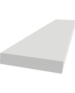 Royal Trimplank 1 In. x 6 In. x 12 Ft. White PVC Board