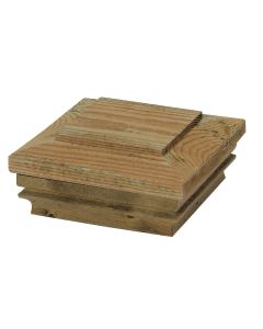 Deckorators 4 In. x 4 In. Pressure-Treated Pine Press-On Post Cap