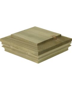 Deckorators 6 In. x 6 In. Pressure-Treated Pine Press-On Post Cap