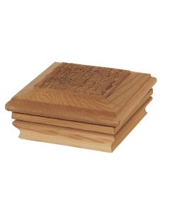 Deckorators 4 In. x 4 In. Cedar Hatteras Flat Top Post Cap