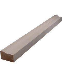 Alexandria Moulding 2 In. x 8 Ft. White Finger Joint Pine Brick Molding