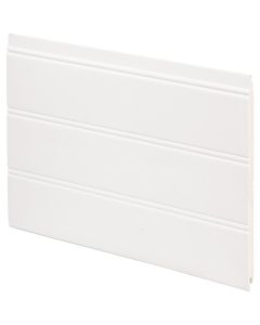 Inteplast Building Products 7-1/2 In. x 1/4 In. H. x 34 In. L. White PVC Reversible Beaded Wainscot Kit (6-Pack)