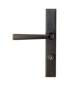 Larson QuickFit Aged Bronze Die-Cast Metal Locking Storm Door Straight Leverset