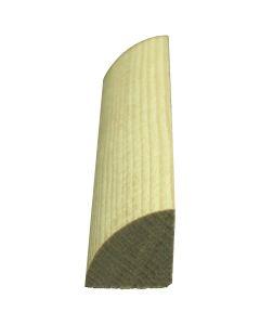 Alexandria Moulding 11/16 In. W. x 11/16 In. H. x 8 Ft. L. Hemlock Quarter Round Molding