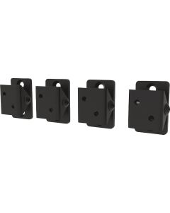 Fortress Building Products Fe26 Black Sand Galvanized Steel Angle Adapter Bracket (4-Piece)