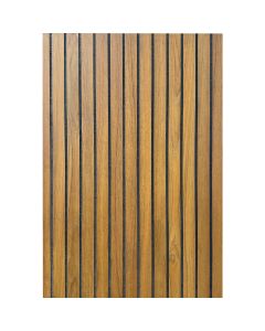 American Pacific 1/4 In. x 4 Ft. x 8 Ft. Fluted Teak Wall Paneling