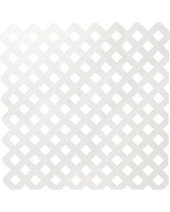 Deckorators 4 Ft. W x 8 Ft. L x 1/8 In. Thick White Vinyl Privacy Lattice Panel