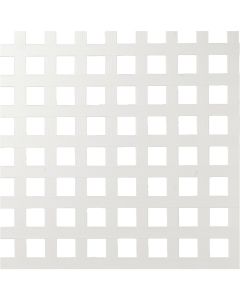 Deckorators 4 Ft. W x 8 Ft. L x 3/16 In. Thick White Vinyl Privacy Square Lattice Panel