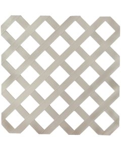 Deckorators 4 Ft. W x 8 Ft. L x 1/8 In. Thick Gray Vinyl Lattice Panel