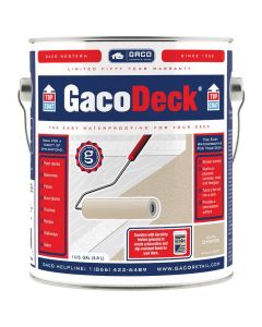 1 Gal Gaco DT01 Oyster GacoDeck Water-Based Elastomeric Top Coat