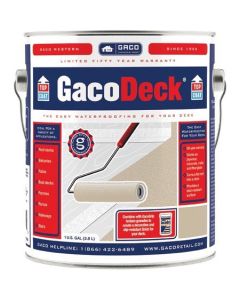 1 Gal Gaco DT02 Pewter GacoDeck Water-Based Elastomeric Top Coat