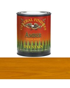 1 Pt General Finishes DPA Amber Dye Stain Water-Based Wood Stain