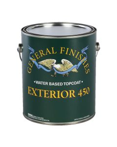 1 Qt General Finishes QXSG Clear Exterior 450 Topcoat Water-Based Topcoat, Semi-Gloss